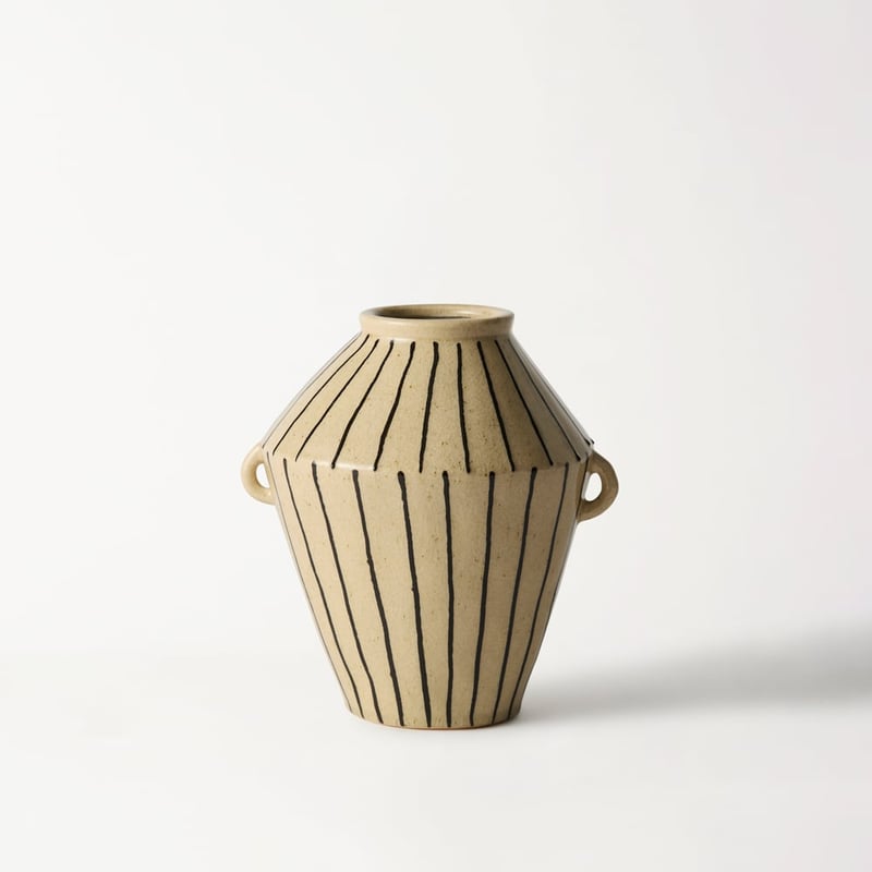 Paloma White & Black Vase Urn
