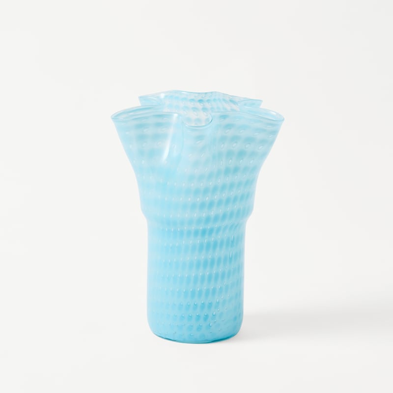 Pacific Blue Glass Vase