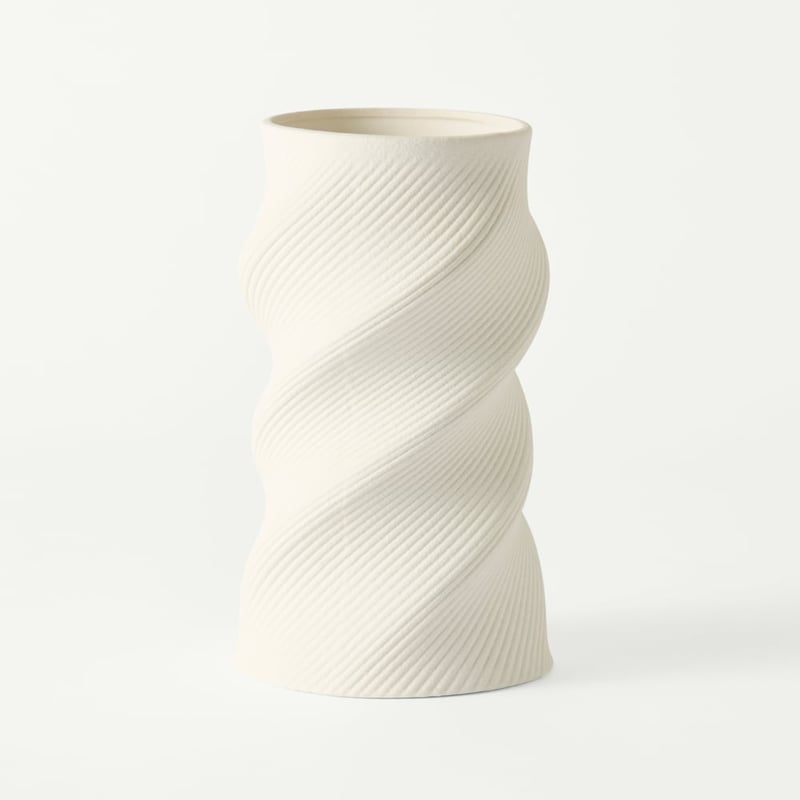 Aquarius Matte White Vase
