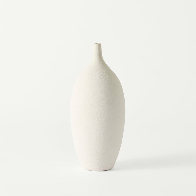 Lombardy Matte White Vase