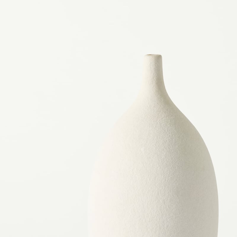 Lombardy Matte White Vase