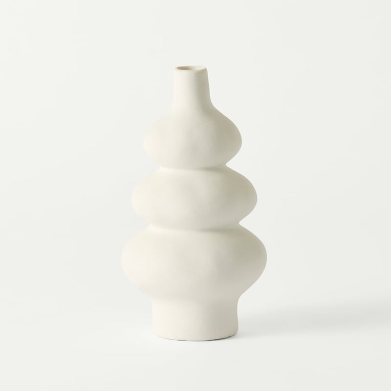 Verona Matte White Tall Vase