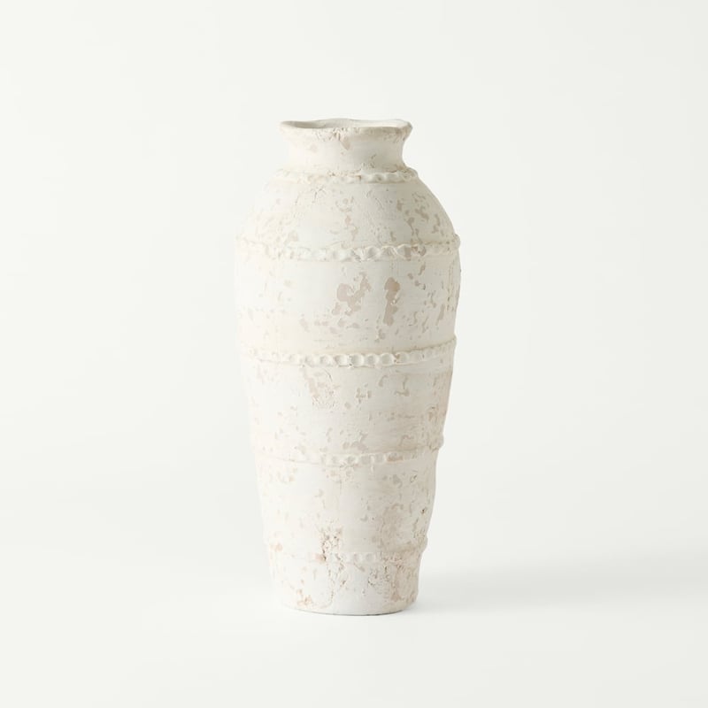 Island White Vase