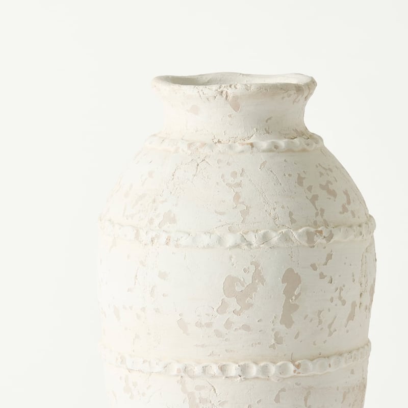 Island White Vase