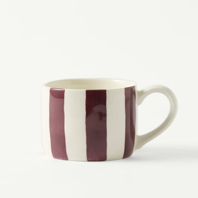 Stripe Burgundy Mug
