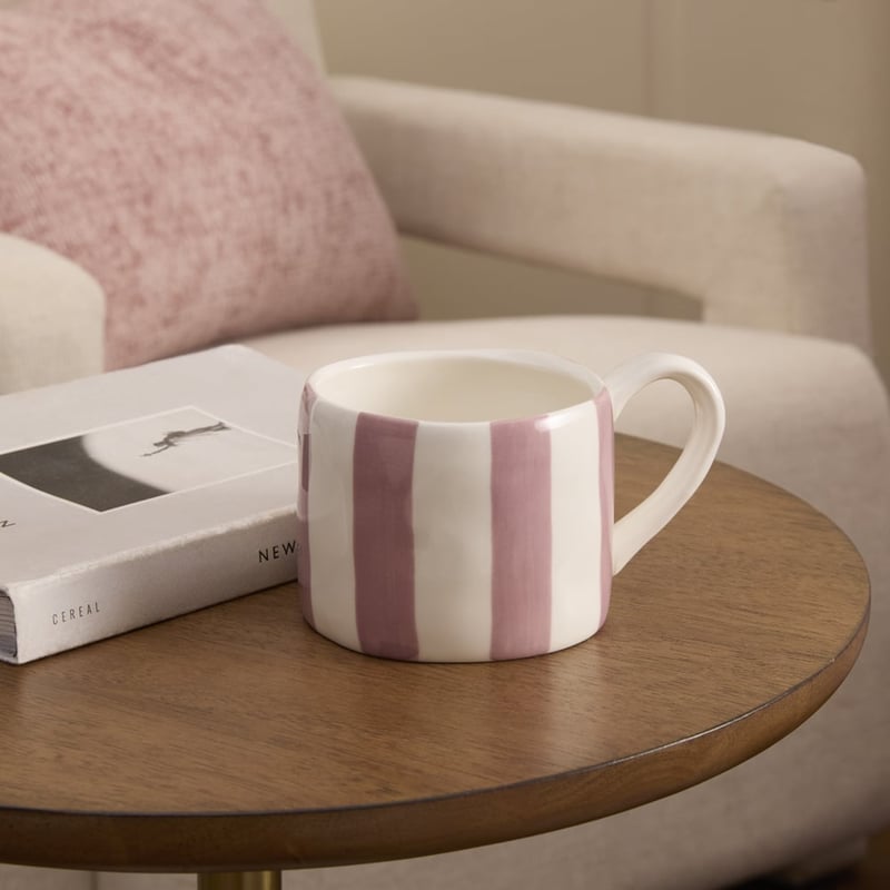 Stripe Mauve Mug