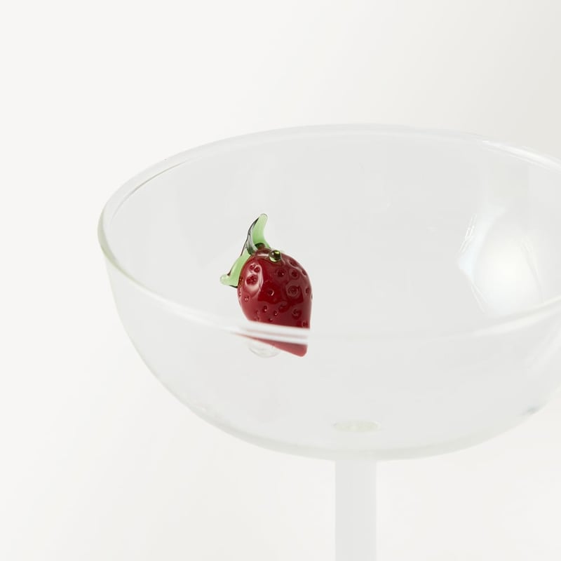 Summer Fruit Strawberry Coupe Pack of 2