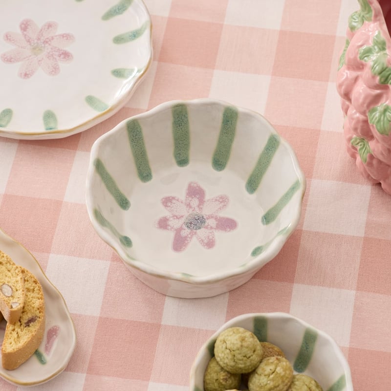 Flower Fields Pink Flower Large Bowl