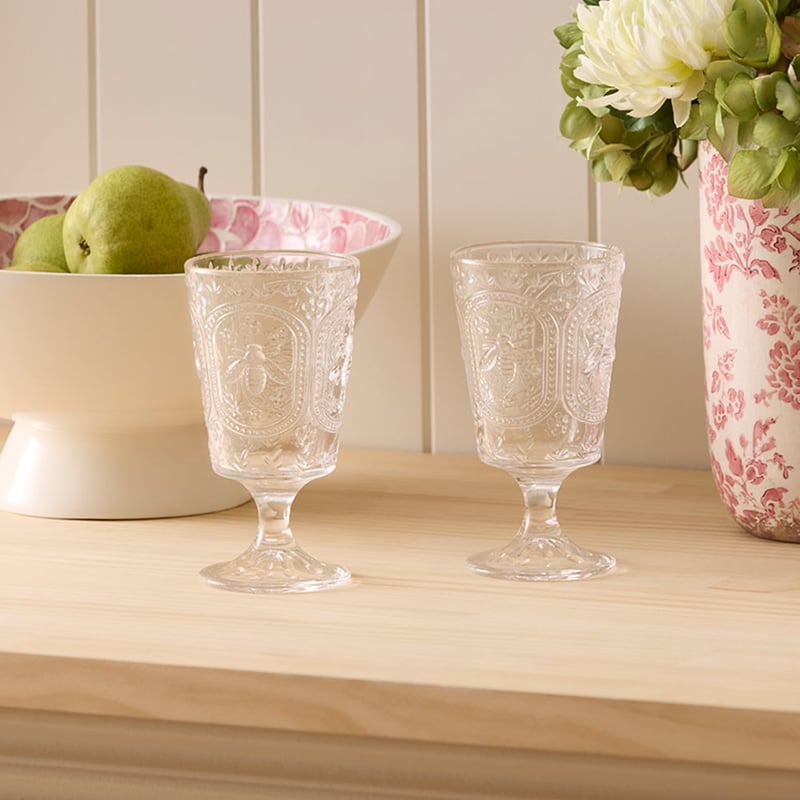 Bee Clear Wine Glass Pack of 2