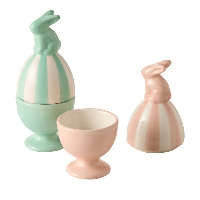 Carnival Stripe Mint Blue Egg Cup