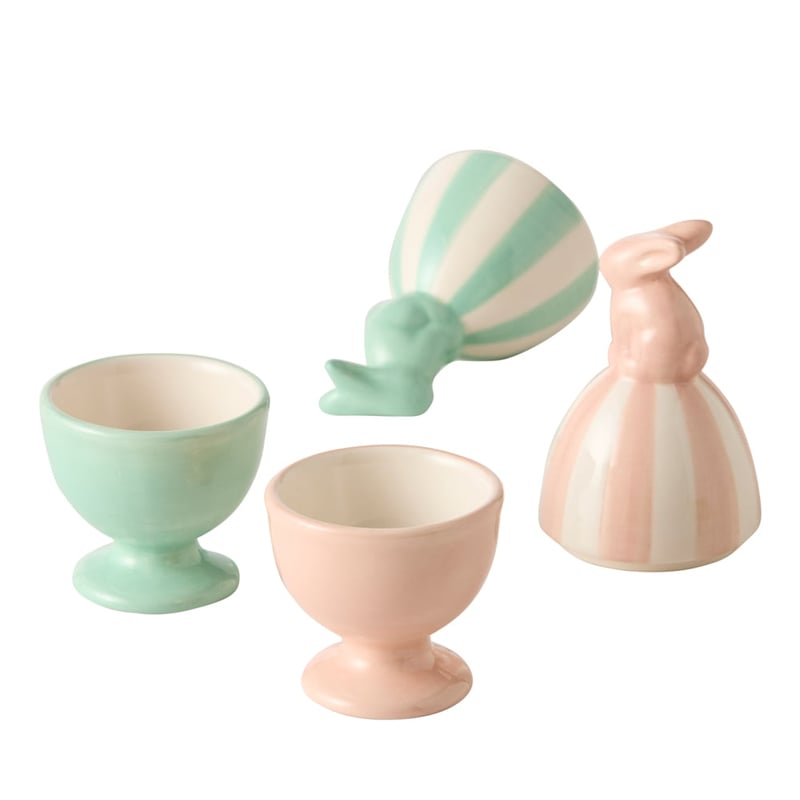 Carnival Stripe Mint Blue Egg Cup