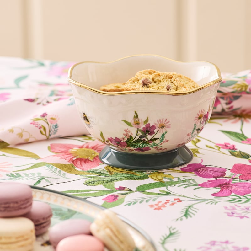 Bee White Bowl