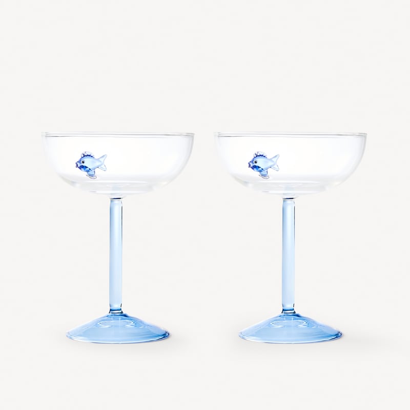 Summer Sealife Fish Coupe Pack of 2