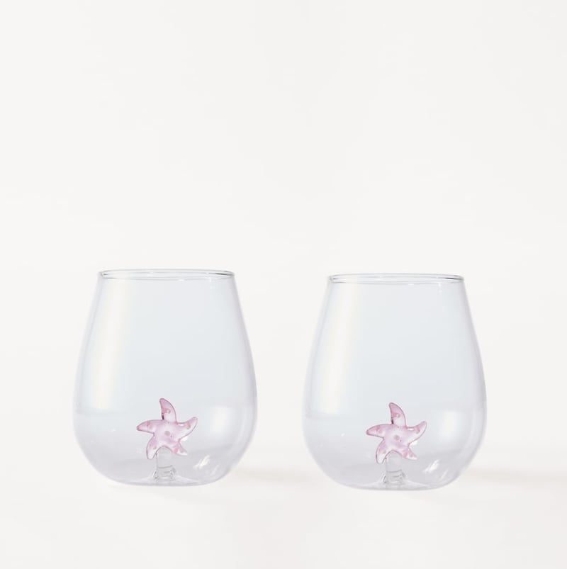 Summer Sealife Starfish Tumbler Pack of 2