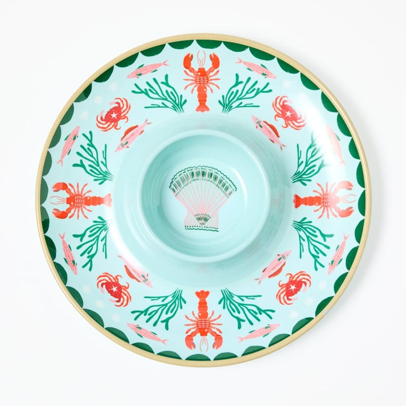 La Mer Coastal Lobster Melamine Chip & Dip