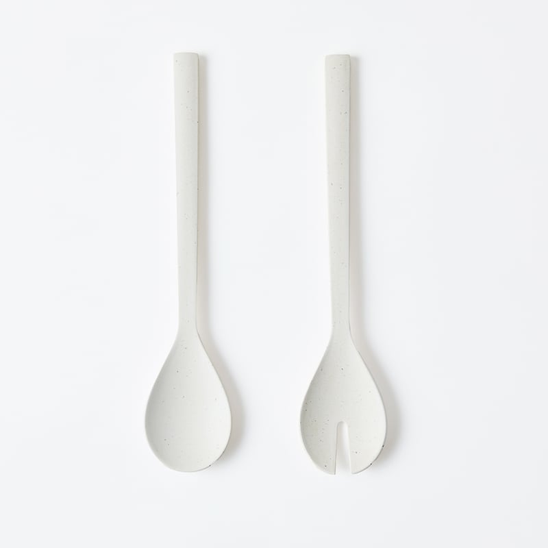 Catalina Ivory Bamboo Salad Servers