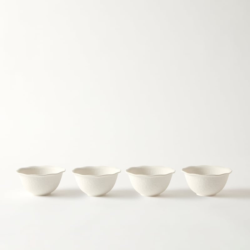 Catalina Ivory Bamboo Small Bowl Set of 4