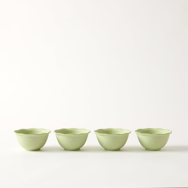 Catalina Lemongrass Bamboo Dinner Bowl Set of 4