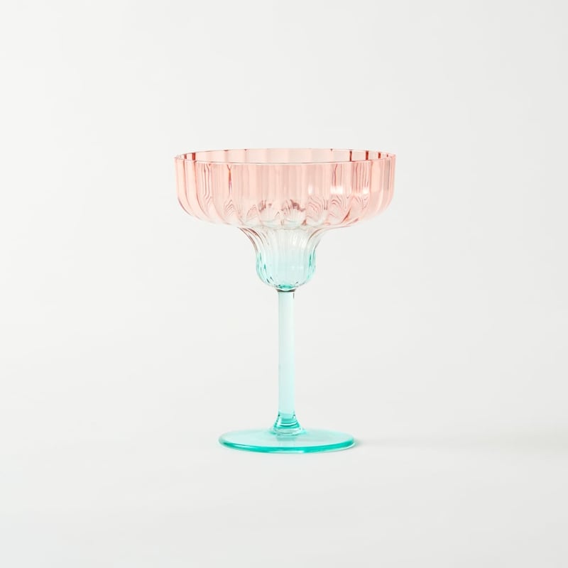 Positano Blue & Pink Cocktail Glass