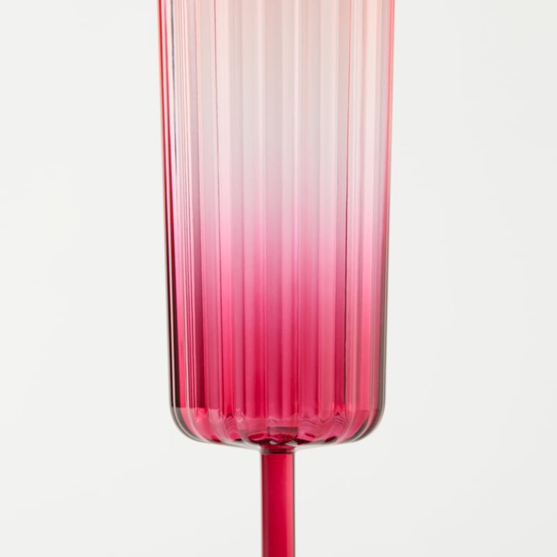 Positano Red & Pink Champagne Drinkware