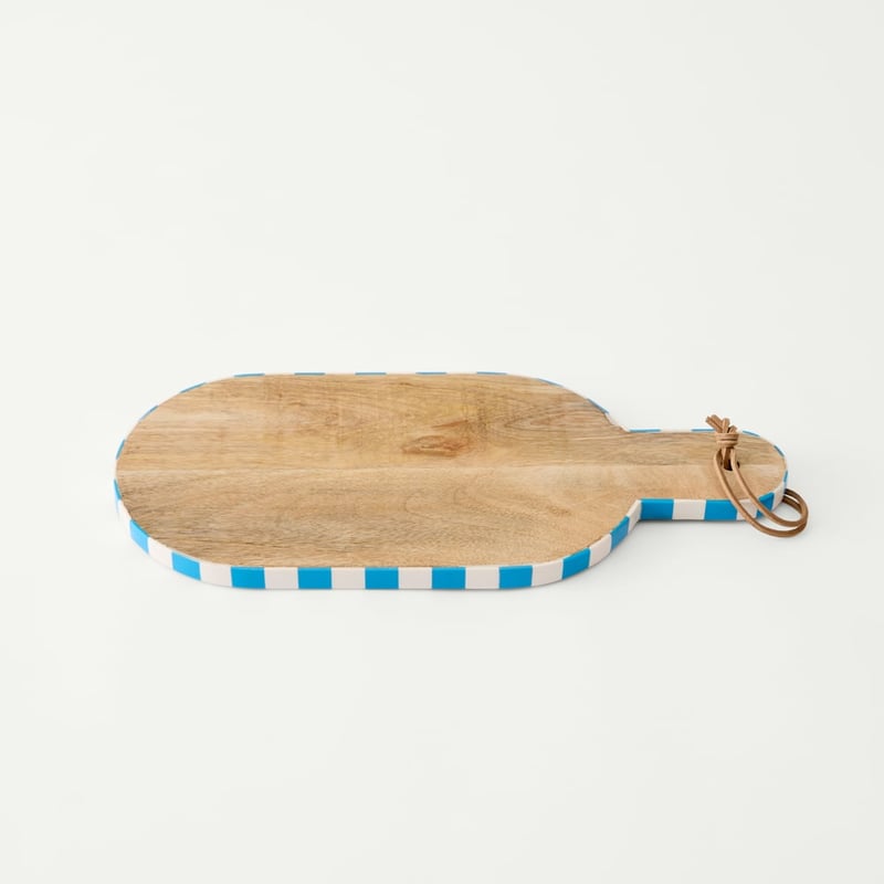 Umbria Blue & White Timber Serving Board