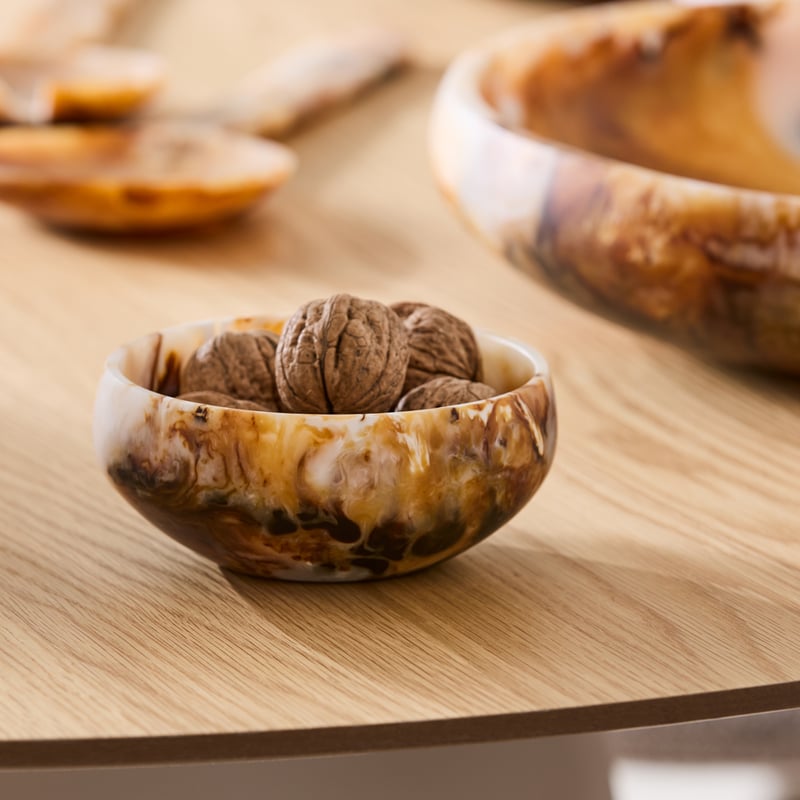 Milano Brown Resin Servingware