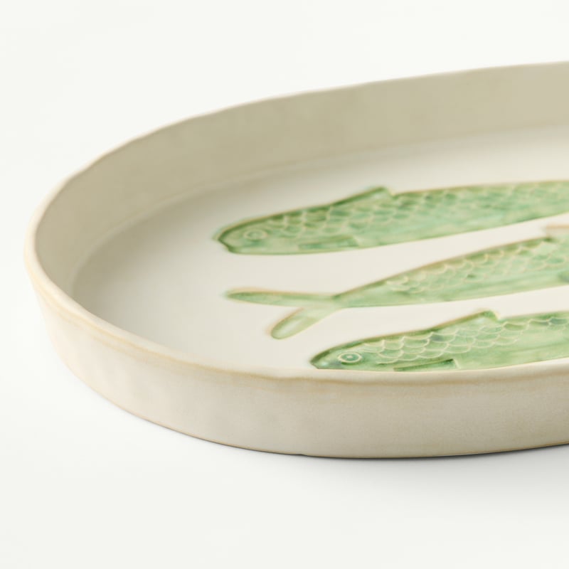 Marine Life Fish Large Oval Platter