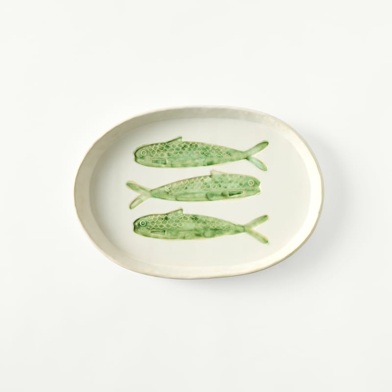 Marine Life Fish Large Oval Platter
