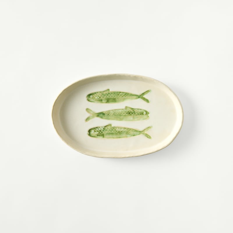 Marine Life Fish Small Oval Platter