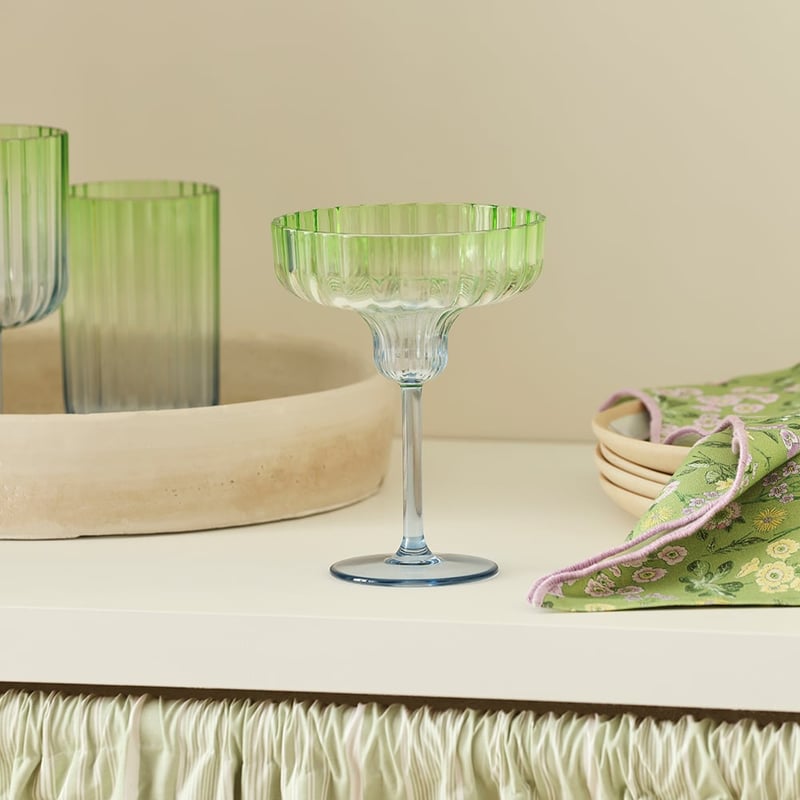 Positano Blue & Green Cocktail Glass