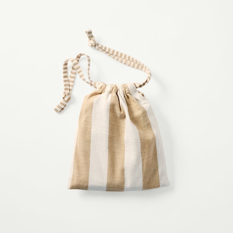 Ava Caramel & White Stripe Apron