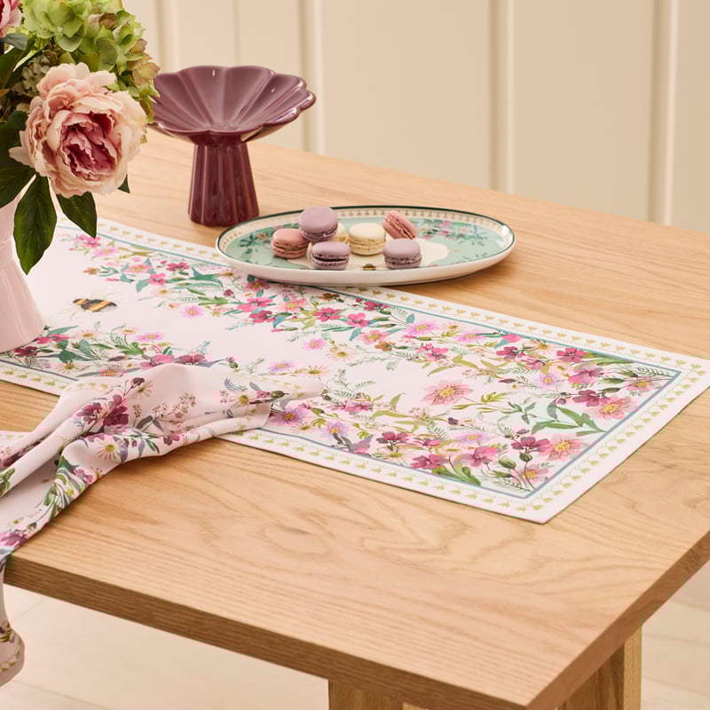 Bee Pink Table Runner