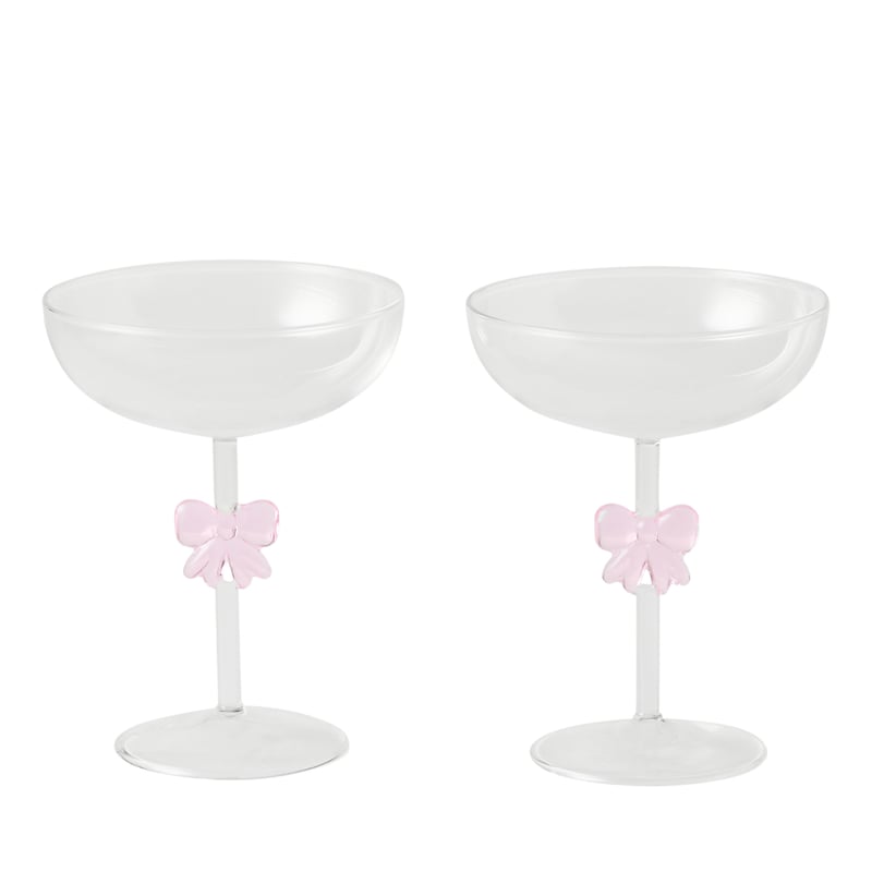 Bow Pink Coupe Pack of 2	