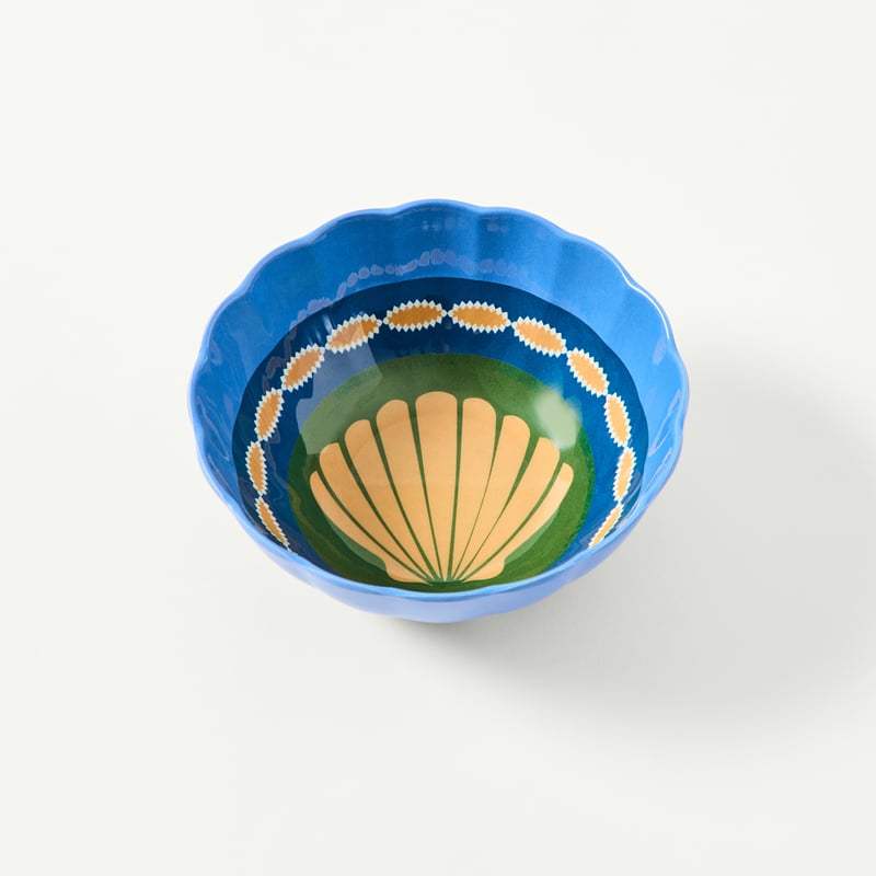 Sunlit Sanctuary Multi Scalloped Bowls Set of 4