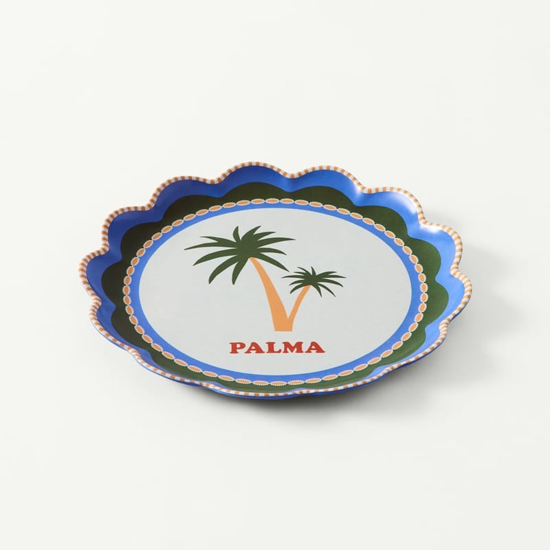 Sunlit Sanctuary Multi Scalloped Plates Set of 4