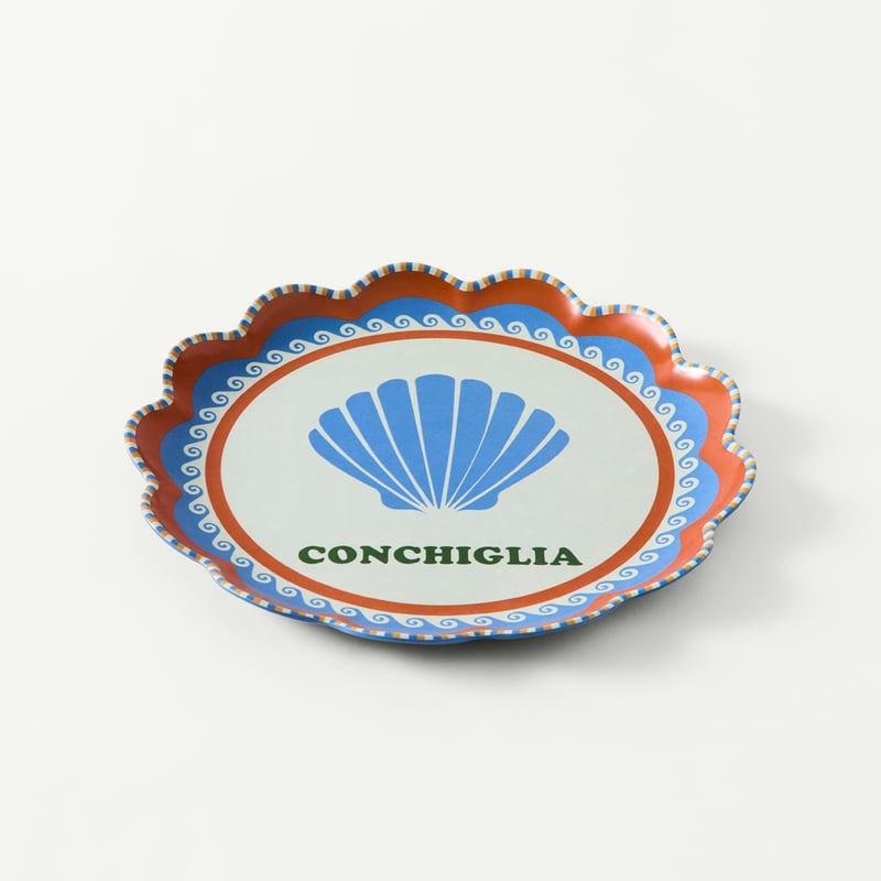 Sunlit Sanctuary Multi Scalloped Plates Set of 4