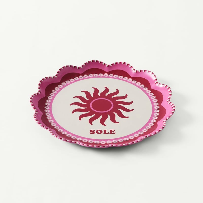 Sunlit Sanctuary Multi Scalloped Plates Set of 4