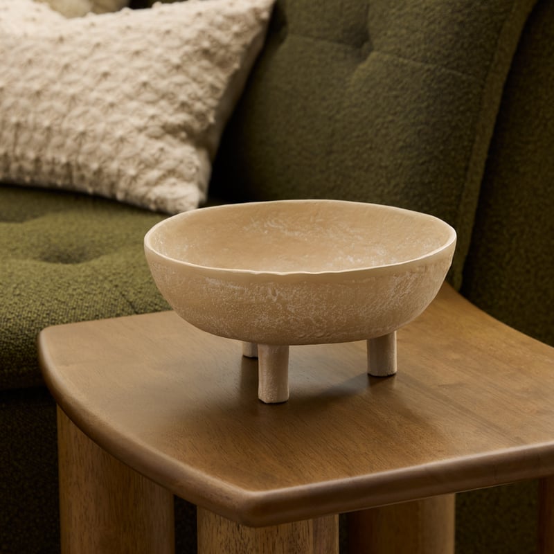 Laguna Beige Footed Bowl