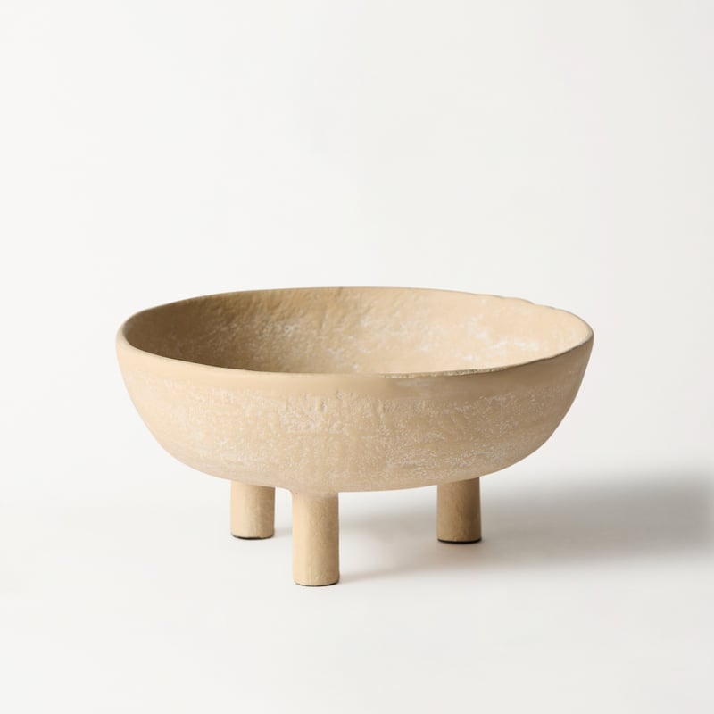 Laguna Beige Footed Bowl
