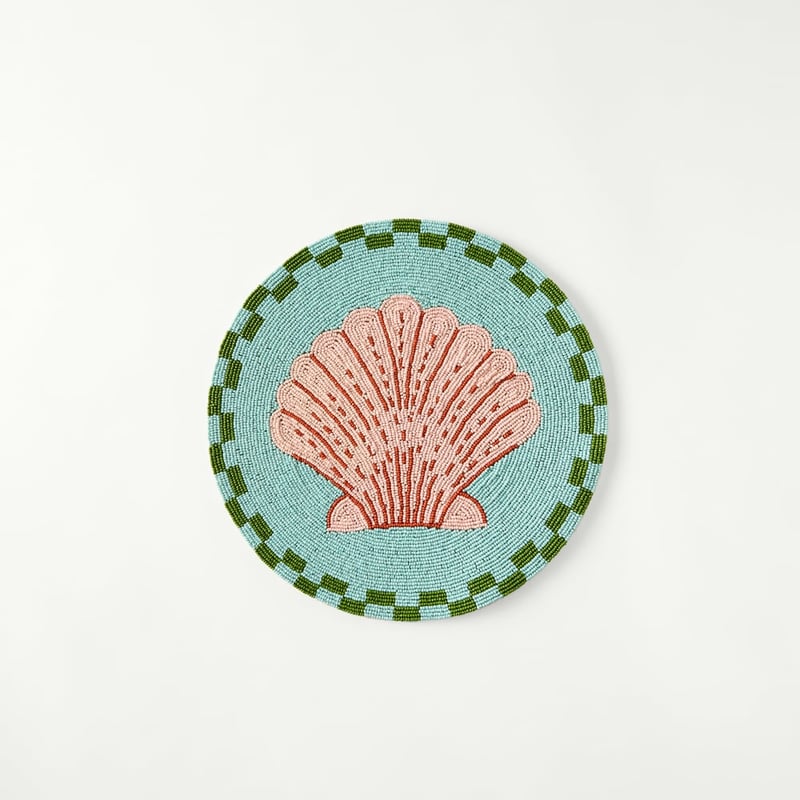 Sealife Beaded Shell Placemat