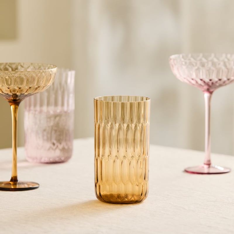 Soho Honey Hi-Ball Glass Pack of 4