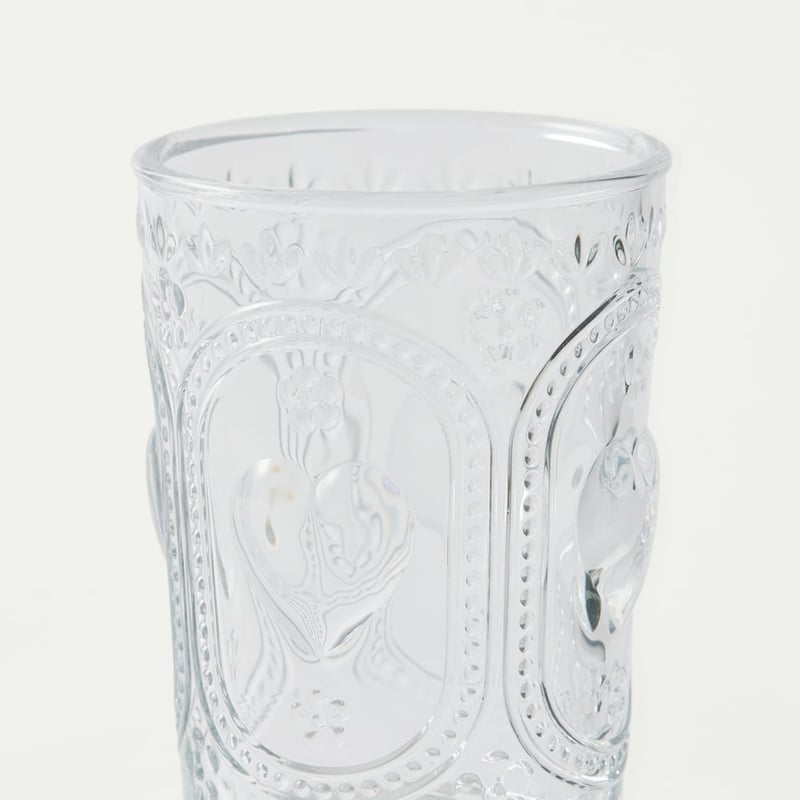 Heart Clear Tumbler Pack of 2