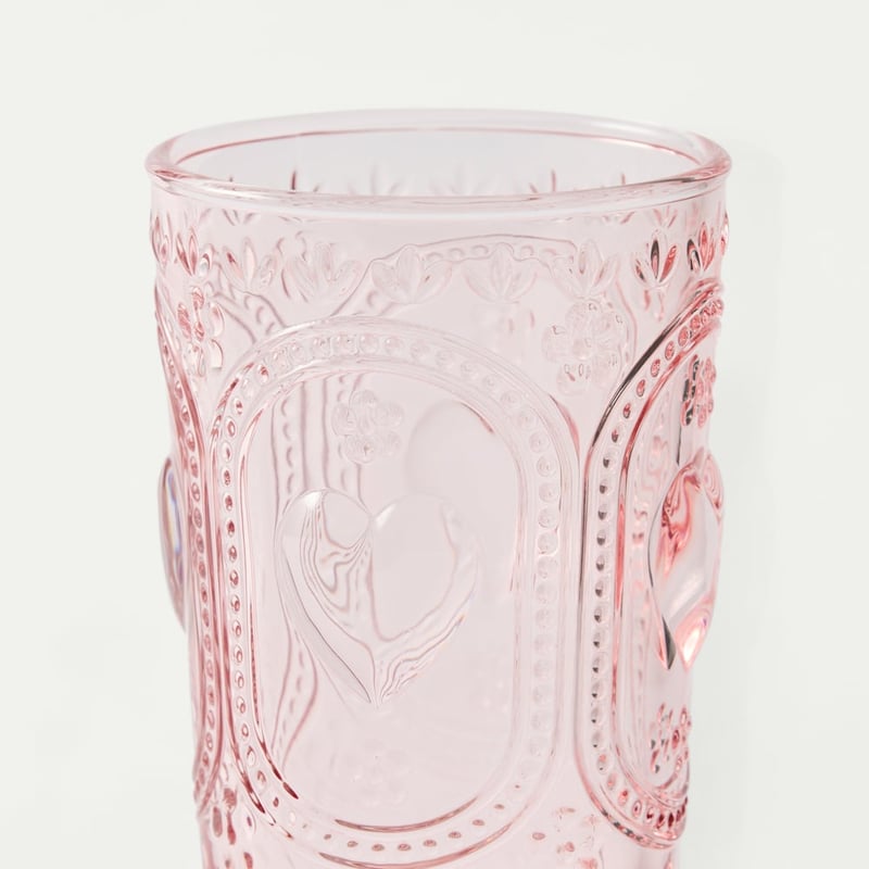 Heart Rose Pink Tumbler Pack of 2