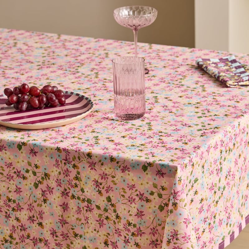 Camille Rose Floral Tablecloth