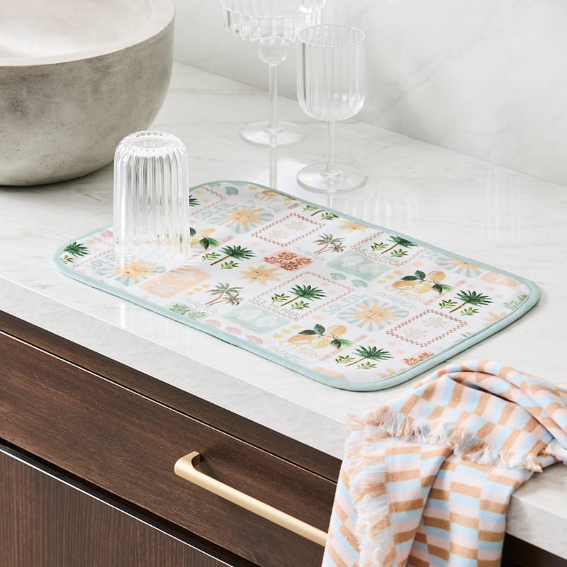 Harper Reversible Drying Mat Le Palmier