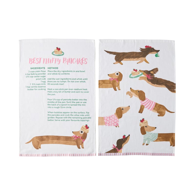 Easter Fluffy Pancakes Tea Towel Pack of 2