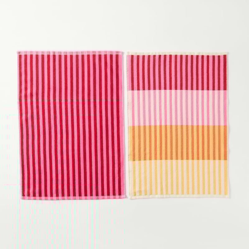 Whitehaven Pink Tea Towel Pack of 2