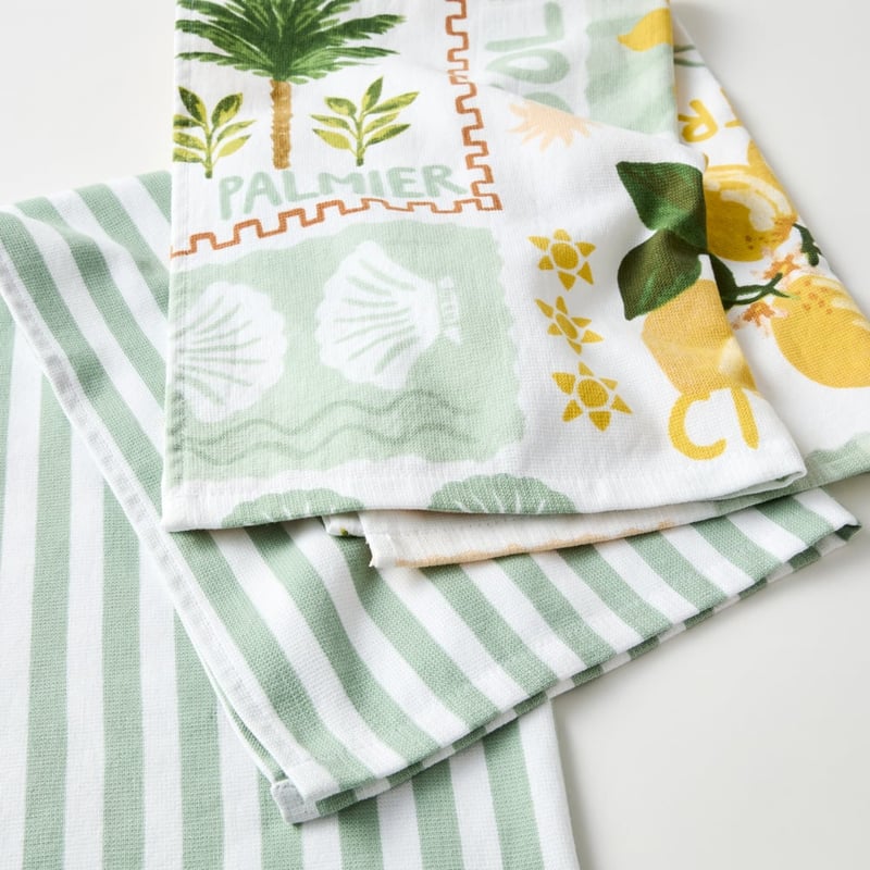 Le Palmier Soleil Tea Towel Pack of 2