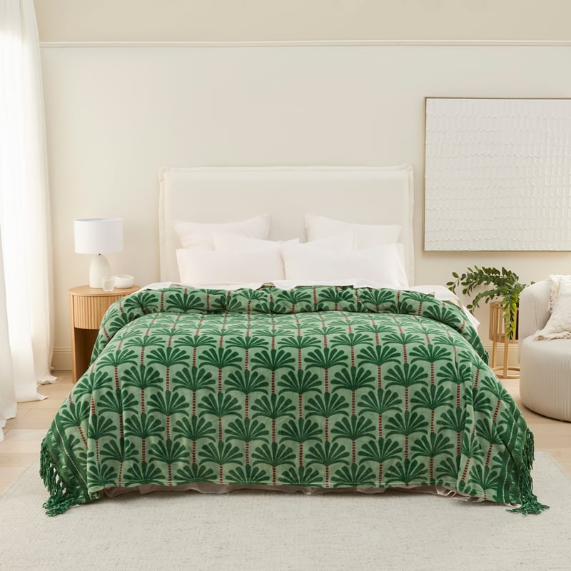 Supersoft Winter Palm Blanket