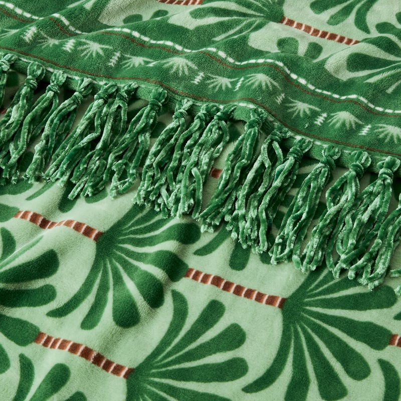 Supersoft Winter Palm Blanket